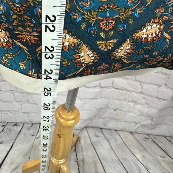 BCBGeneration Blouse sz large boho wrap ocean combo shirt - Picture 5 of 7